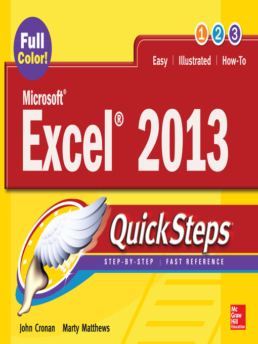 Title details for Microsoft Excel 2013 QuickSteps by John Cronan - Available